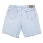 WRANGLER Mens Light Blue Denim Shorts L W36 Casual Cotton Blend Summer