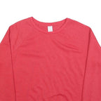 TIME AND TRU Womens Red Sweatshirt XL Crew Neck Casual Pullover Cotton Blend