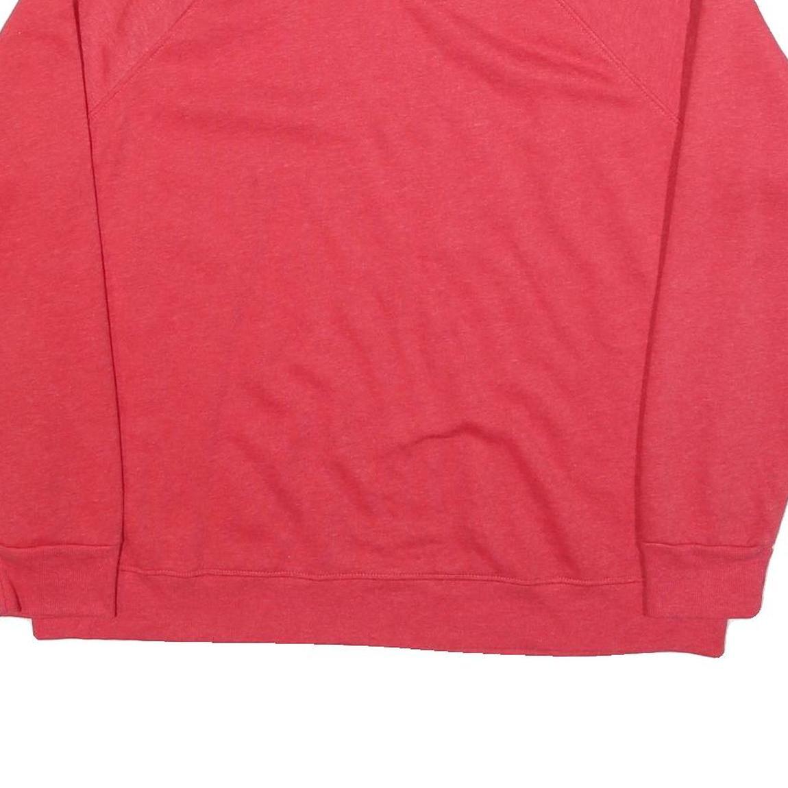 TIME AND TRU Womens Red Sweatshirt XL Crew Neck Casual Pullover Cotton Blend