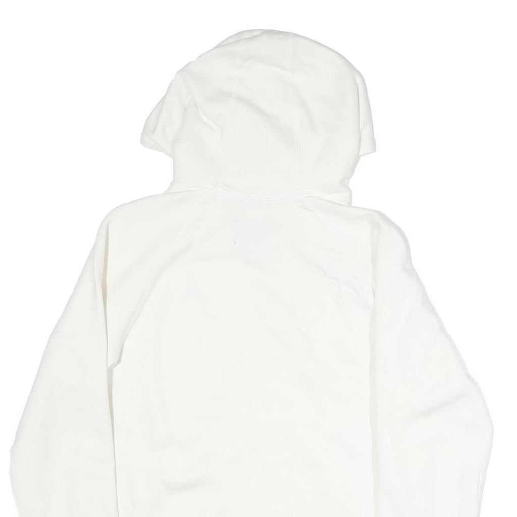 AIR JORDAN Womens White Hoodie M Cotton Blend Casual Pullover Drawstring