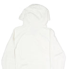AIR JORDAN Womens White Hoodie M Cotton Blend Casual Pullover Drawstring