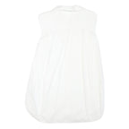 ZARA Womens White Sleeveless Shirt Collared Top M Lightweight Casual