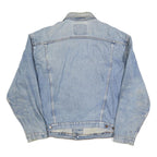 LEVI'S Mens Blue Cotton Denim Jacket L Button Closure Classic Style