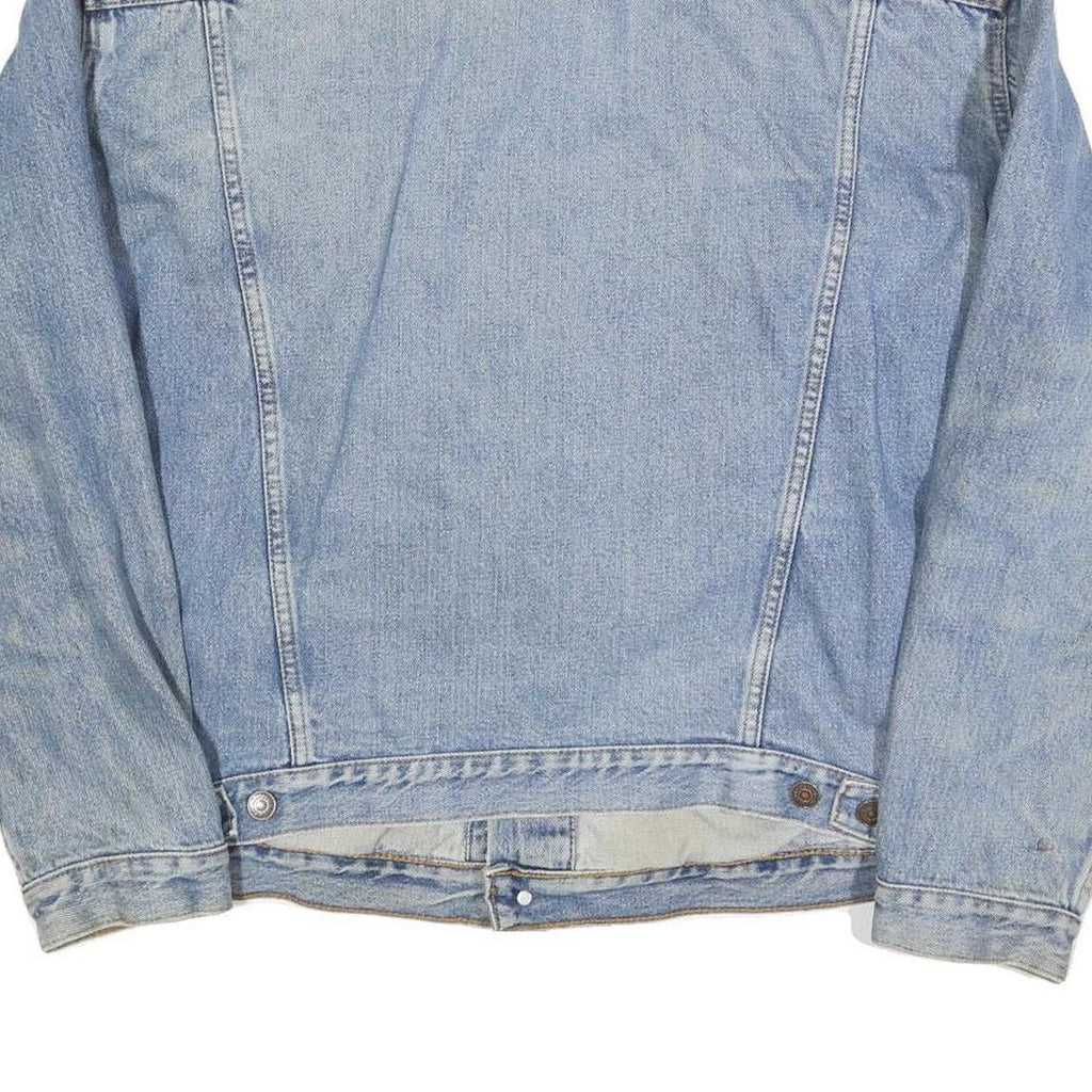 LEVI'S Mens Blue Cotton Denim Jacket L Button Closure Classic Style