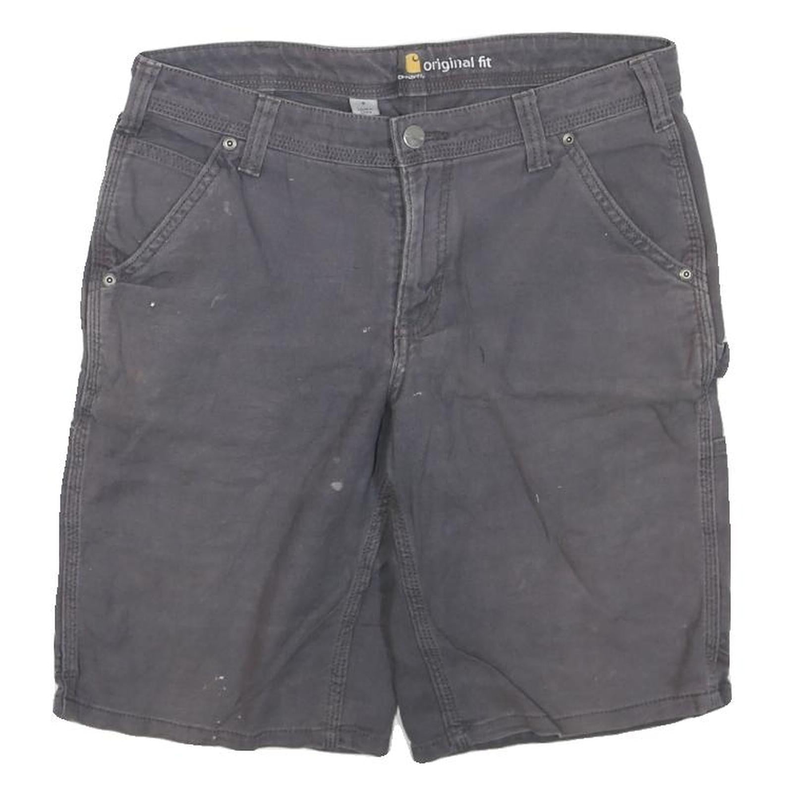 CARHARTT Womens Shorts Grey Original Fit M W32 Cotton Blend Durable Workwear