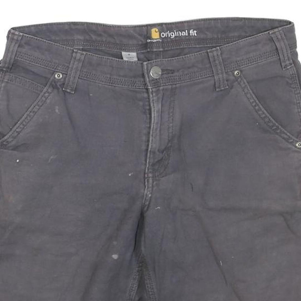 CARHARTT Womens Shorts Grey Original Fit M W32 Cotton Blend Durable Workwear
