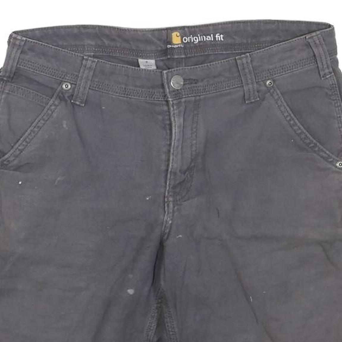 CARHARTT Womens Shorts Grey Original Fit M W32 Cotton Blend Durable Workwear