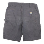 CARHARTT Womens Shorts Grey Original Fit M W32 Cotton Blend Durable Workwear