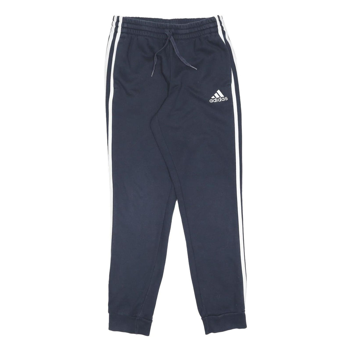 ADIDAS Womens Joggers Navy Blue & White Slim Tapered S W24 L27 Sportswear