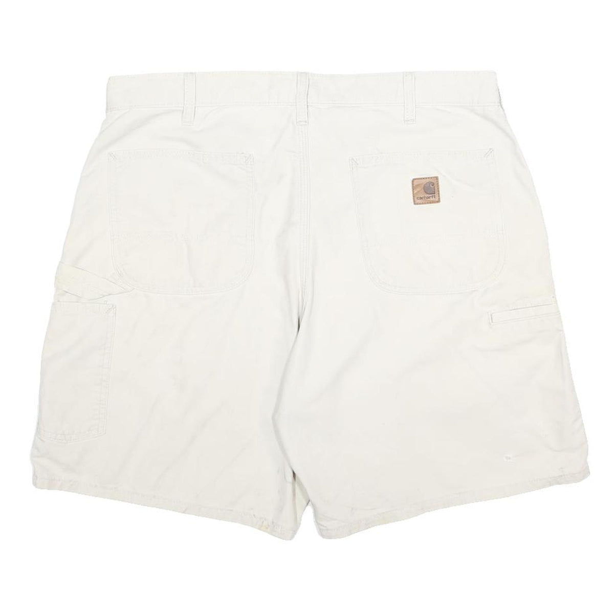 CARHARTT Mens Shorts White Casual Cotton L W36 Workwear Pockets