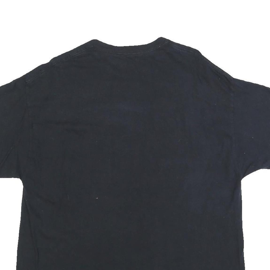 ACDC Mens Black Graphic T-Shirt L Short Sleeve Crew Neck Band Logo Retro