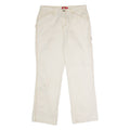DICKIES Workwear Carpenter Womens Twill Trousers White Regular Straight W29 L29