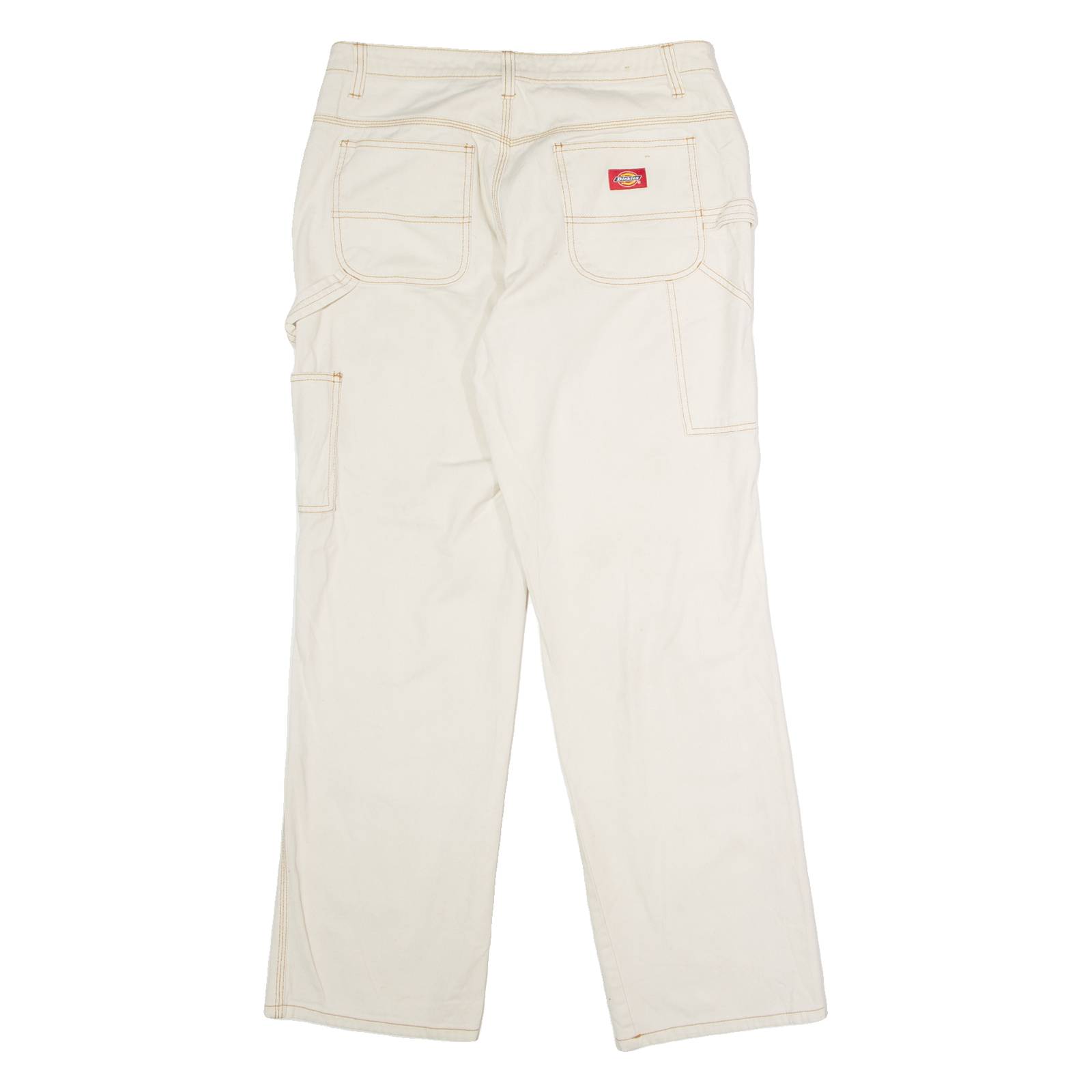 DICKIES Workwear Carpenter Womens Twill Trousers White Regular Straight W29 L29