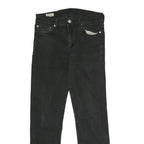 LEVI'S 511 Big E Mens Slim Black Denim Raw Jeans W30 L30 Classic Zip