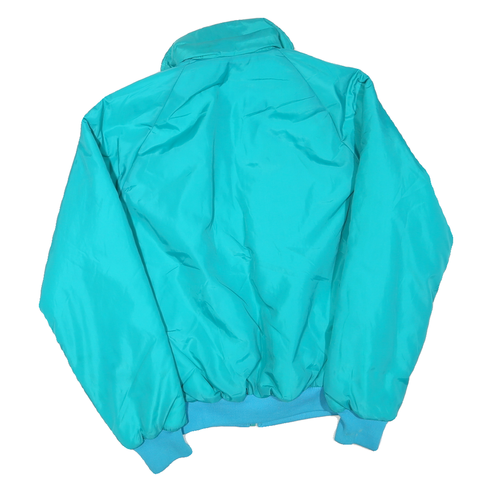 COLUMBIA Womens Blue & Pink Jacket M Polyester Blend Plain Zip Comfortable