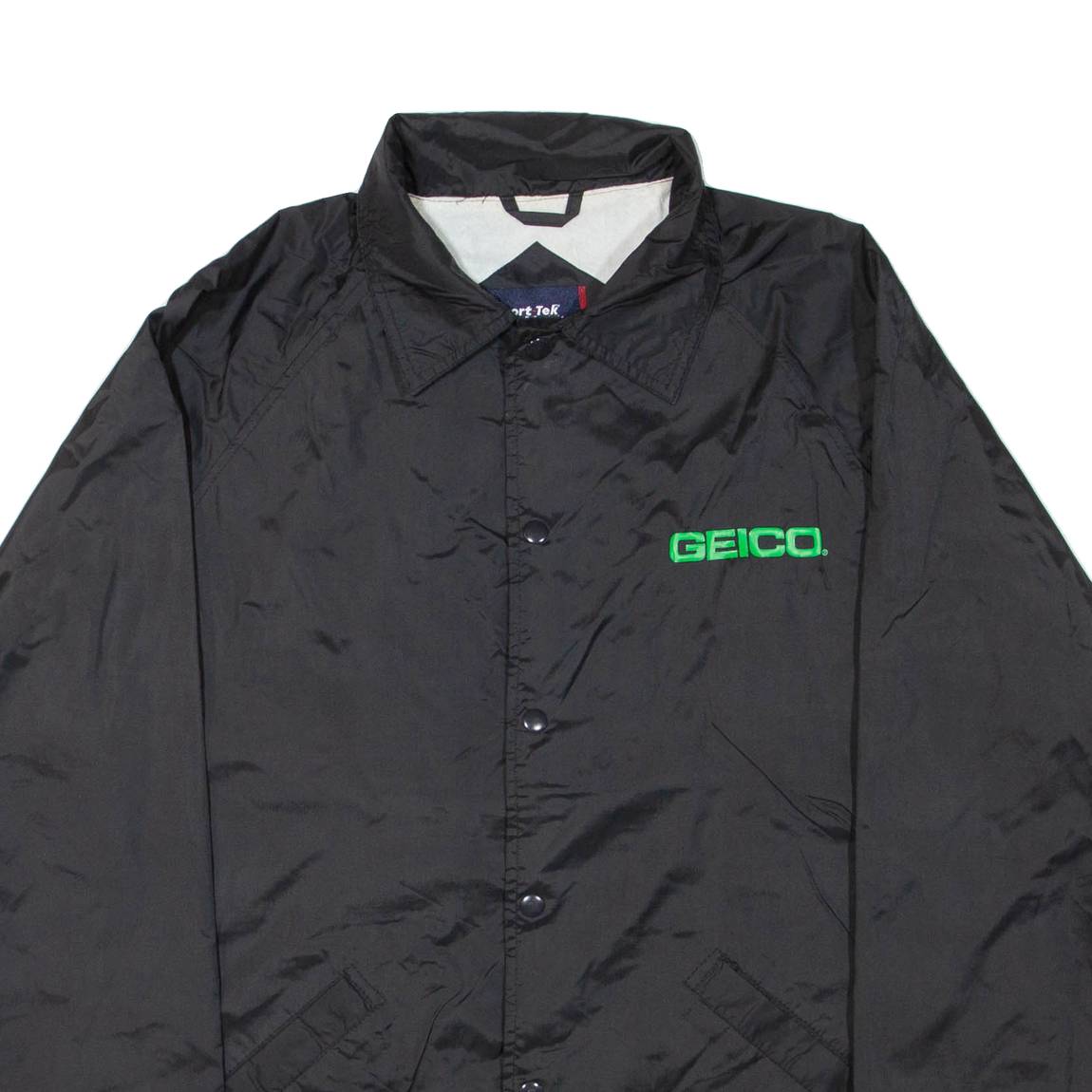 SPORT TEK Mens Workwear Jacket Black Nylon M