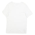 HUGO BOSS Womens White Modern T-Shirt L Short Sleeve Crew Neck Plain Cotton
