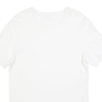 HUGO BOSS Womens White Modern T-Shirt L Short Sleeve Crew Neck Plain Cotton