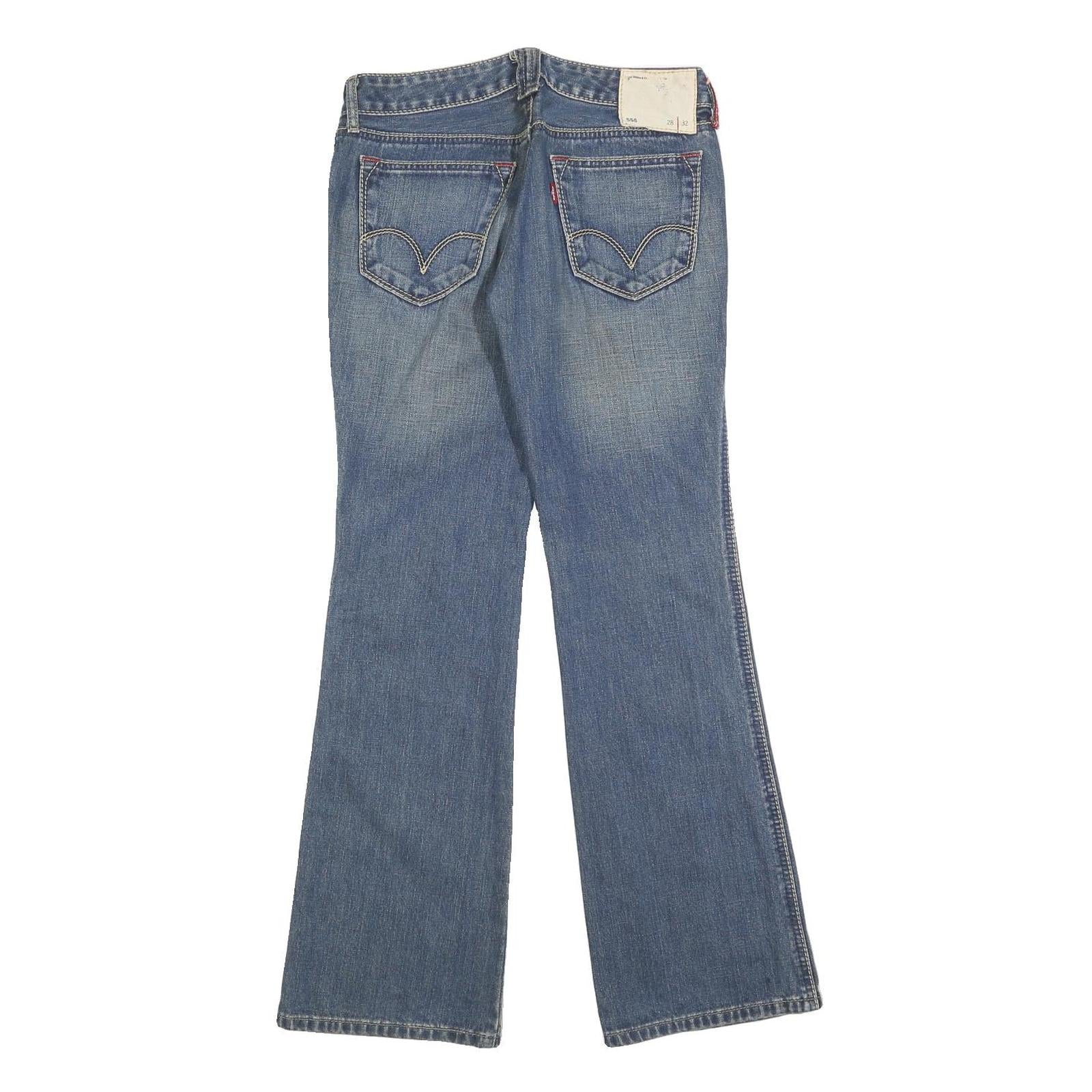 LEVI'S 556 Womens Blue Regular Bootcut Denim Medium W28 L32 Classic Jeans