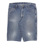 WRANGLER Mens Denim Shorts Blue XL W34 Classic Fit Cotton Blend Casual
