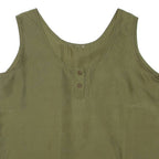 Womens Top Green Sleeveless L