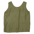 Womens Top Green Sleeveless L