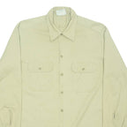 DICKIES Mens Plain Shirt Beige Long Sleeve L