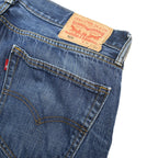 LEVI'S 505 Mens Jeans Blue Regular Straight Denim Medium W36 L32 Classic Zip