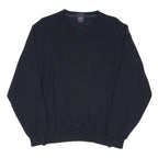 PAUL & SHARK Mens Navy Plain V-Neck Regular Fit Cotton Blend Jumper L