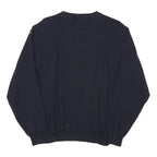 PAUL & SHARK Mens Navy Plain V-Neck Regular Fit Cotton Blend Jumper L