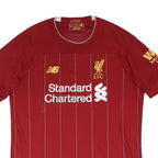 NEW BALANCE 19/20 Liverpool Home Shirt Mens Red Shirt L Short Sleeve Crew Neck