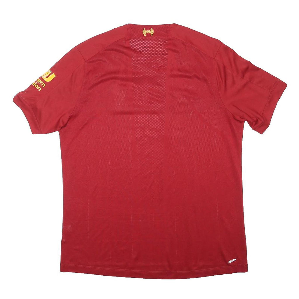 NEW BALANCE 19/20 Liverpool Home Shirt Mens Red Shirt L Short Sleeve Crew Neck