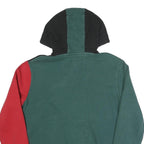 FILA Mens Black & Green & Red Hoodie S Fila Logo Cotton Blend Pullover