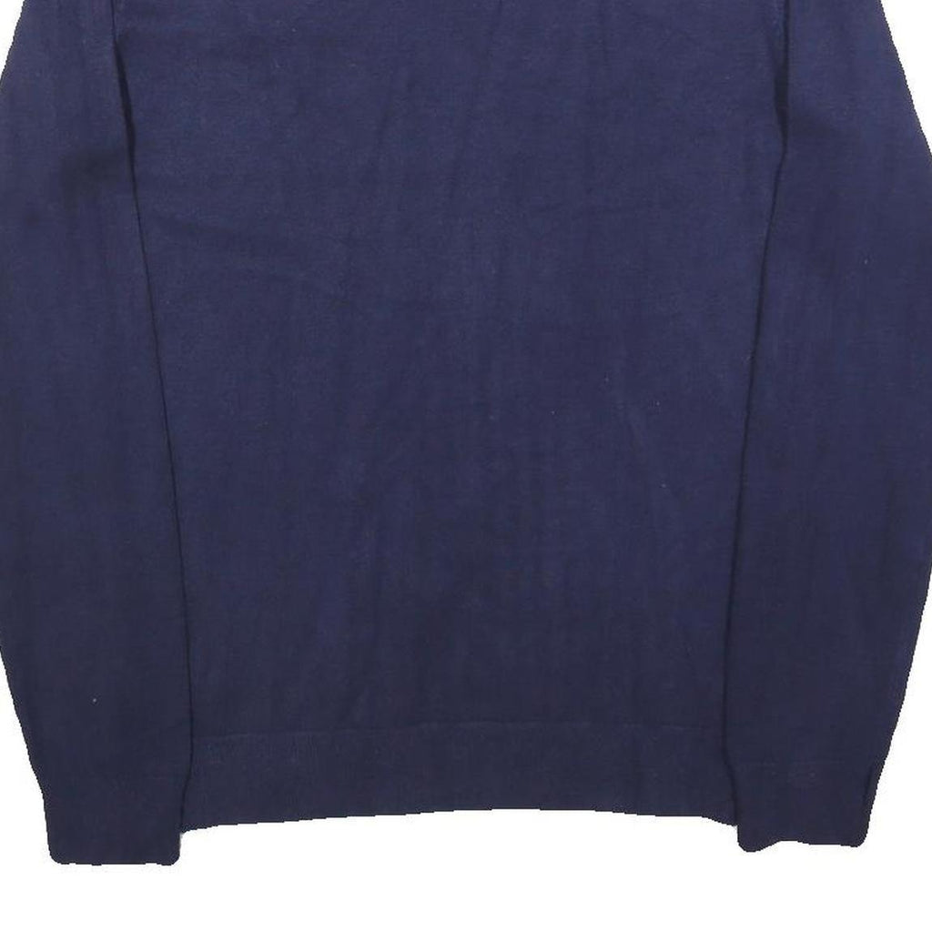 ANTONY MORATO Mens Blue Plain V-Neck Basic Knit Jumper XL Designer Style