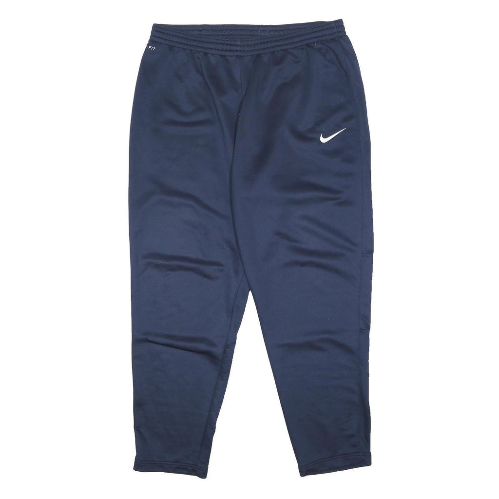 NIKE Mens Joggers Navy Blue 2XL W34 L27 Slim Tapered Sportswear Casual