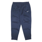 NIKE Mens Joggers Navy Blue 2XL W34 L27 Slim Tapered Sportswear Casual