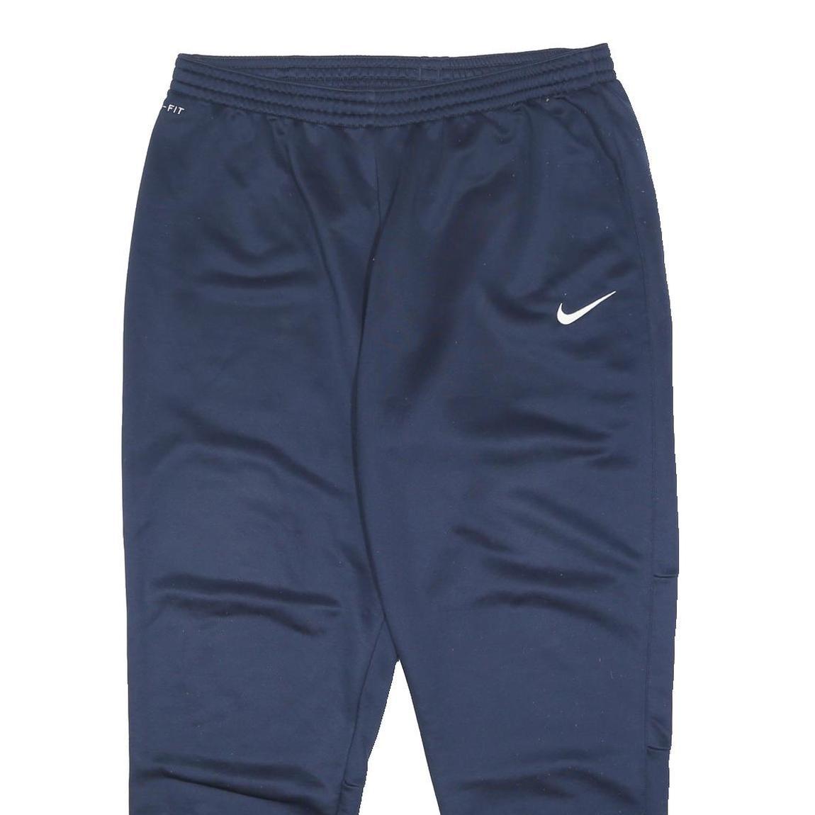 NIKE Mens Joggers Navy Blue 2XL W34 L27 Slim Tapered Sportswear Casual