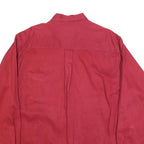 CLUB ROOM Mens Red Shirt L Button-Down Cotton Blend Casual Classic Fit