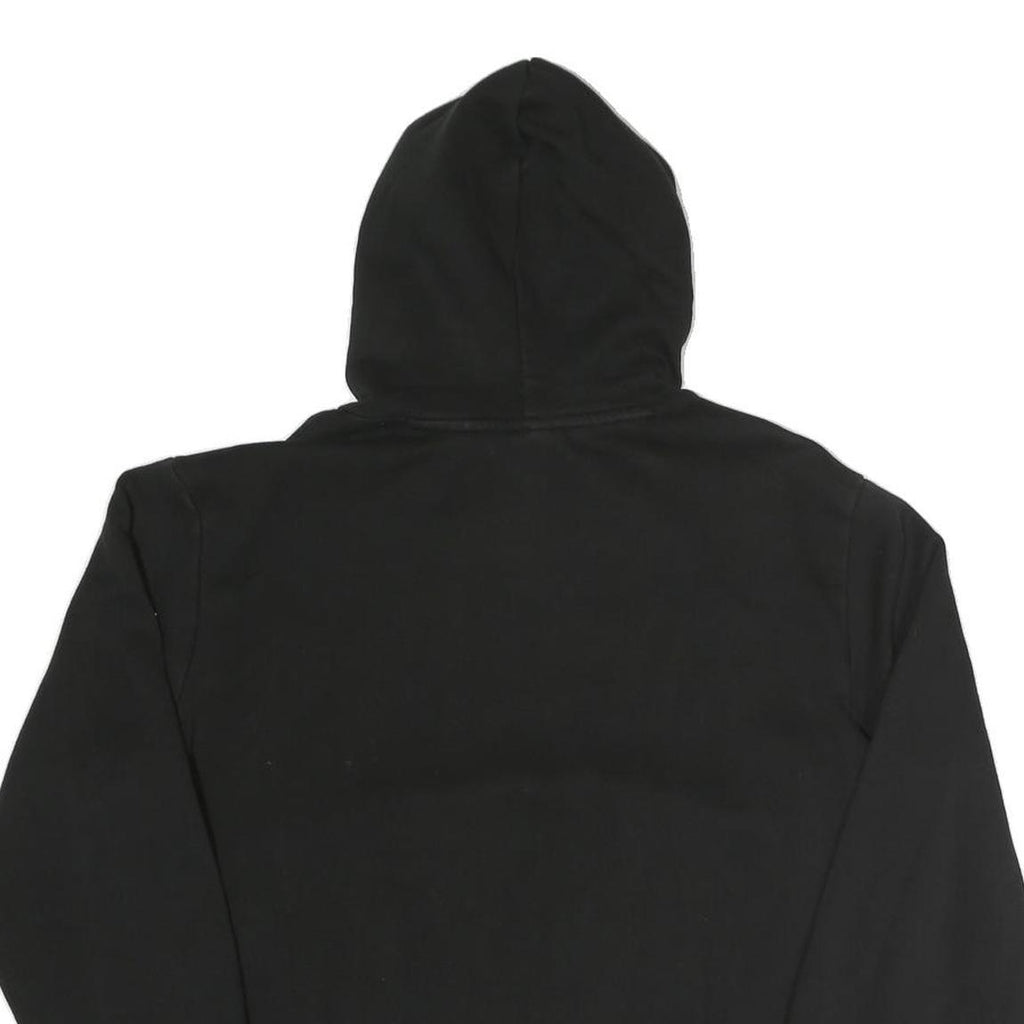 PUMA Womens Black Pullover Hoodie M Cotton Blend Casual Logo Sweatshirt