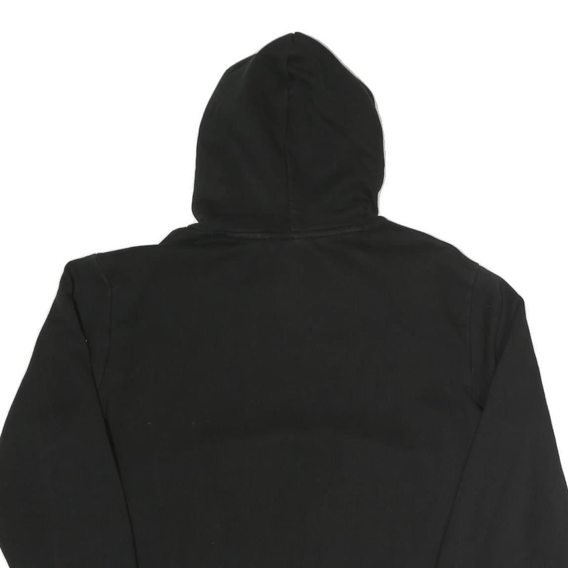 PUMA Womens Black Pullover Hoodie M Cotton Blend Casual Logo Sweatshirt