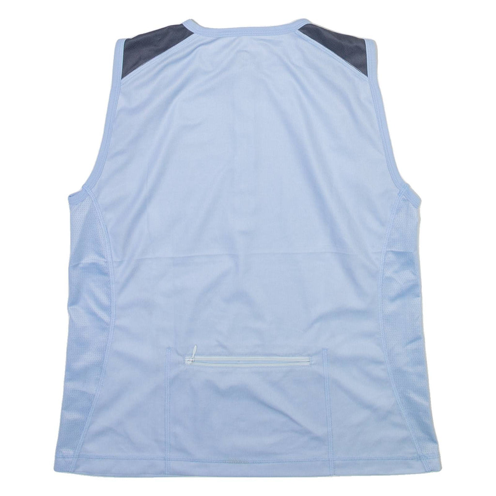 LOFFLER Mens Jersey Blue Sleeveless 1/4 Zip M