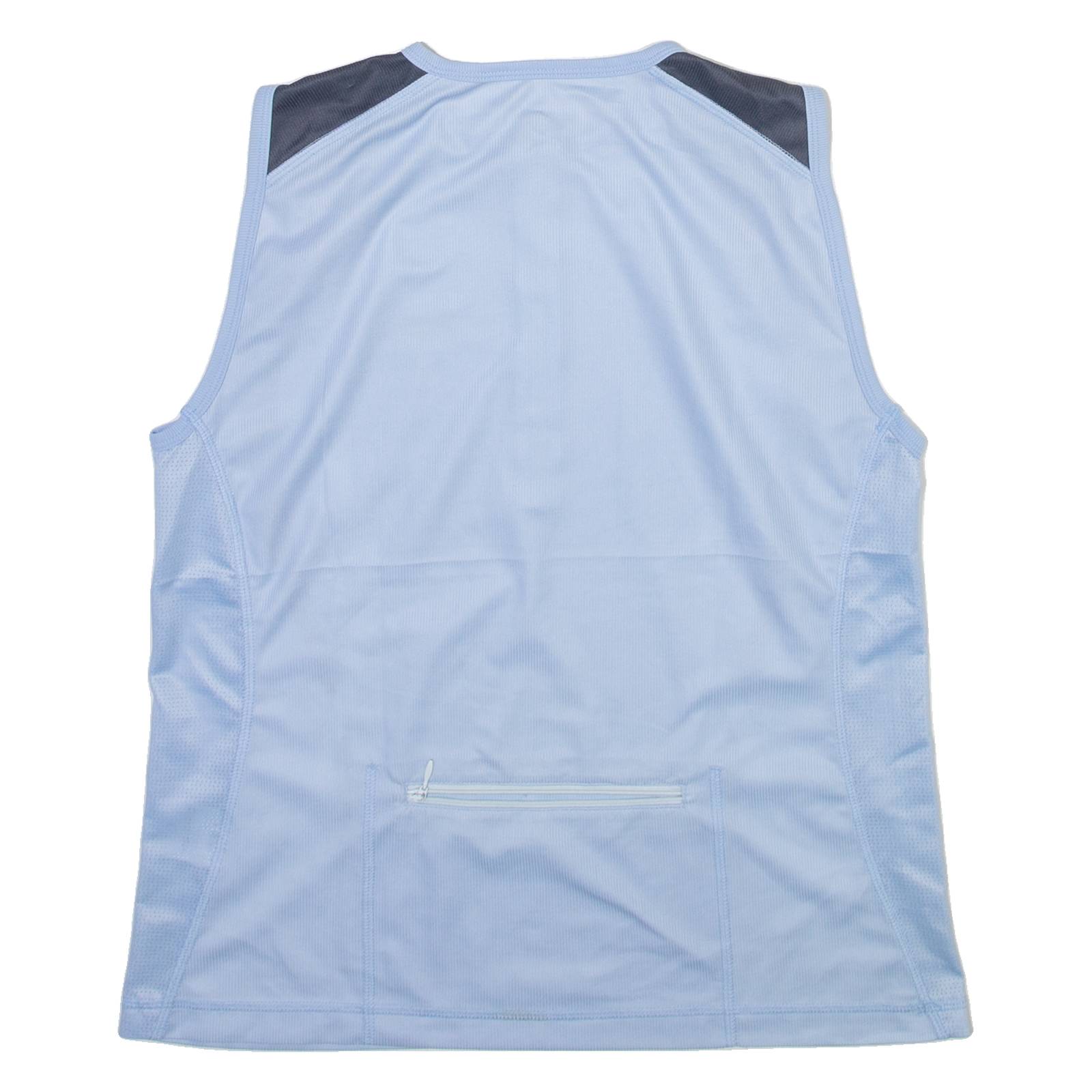 LOFFLER Mens Jersey Blue Sleeveless 1/4 Zip M