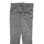 CAMOMILLA Womens Polyester Blend Grey Slim Straight Trousers W32 L30 Smart