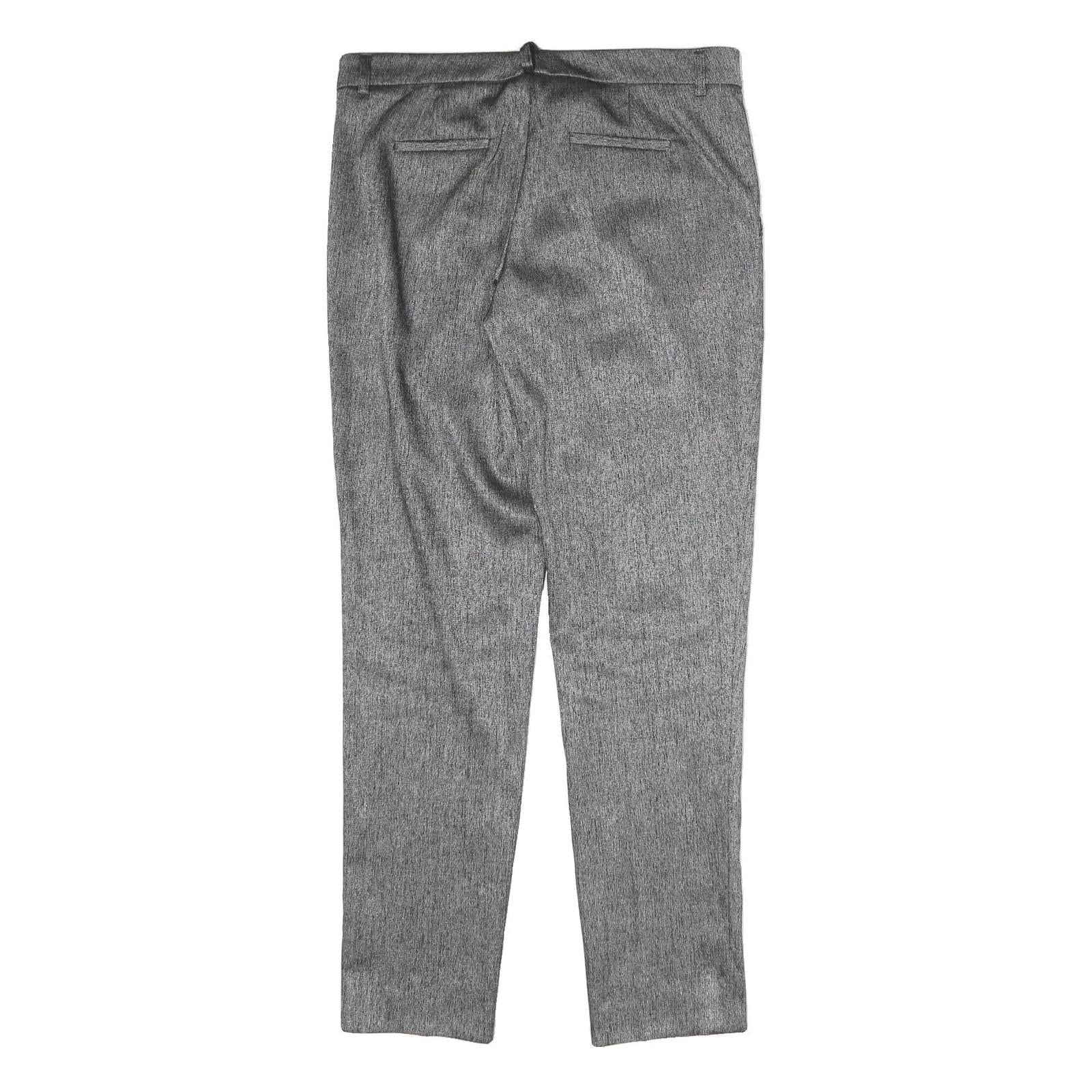 CAMOMILLA Womens Polyester Blend Grey Slim Straight Trousers W32 L30 Smart
