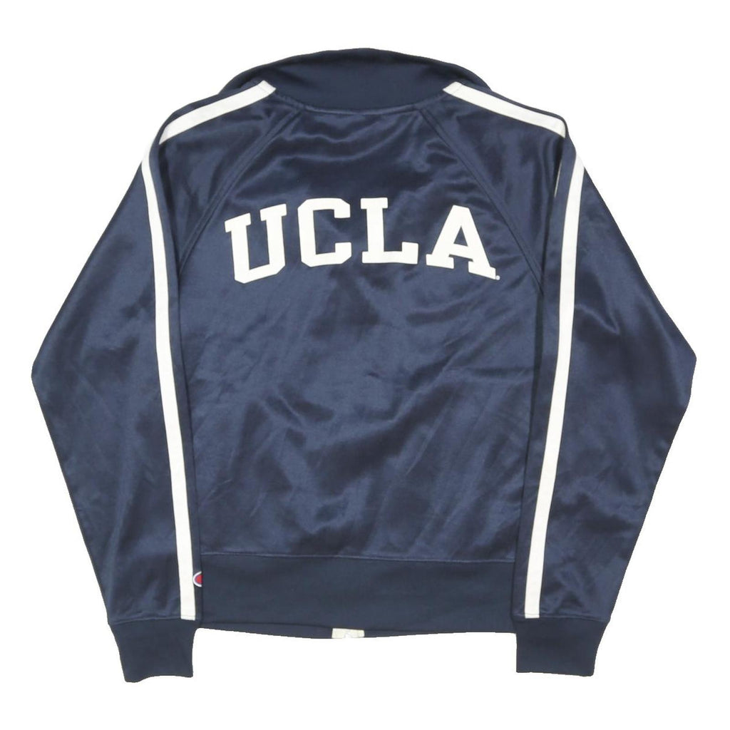 CHAMPION Mens Navy Blue UCLA Zip Jacket S Polyester Blend Track Sportswear