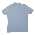 POLO RALPH LAUREN Mens Blue Short Sleeve Plain XL Cotton Blend Polo Shirt