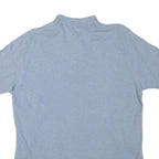 POLO RALPH LAUREN Mens Blue Short Sleeve Plain XL Cotton Blend Polo Shirt