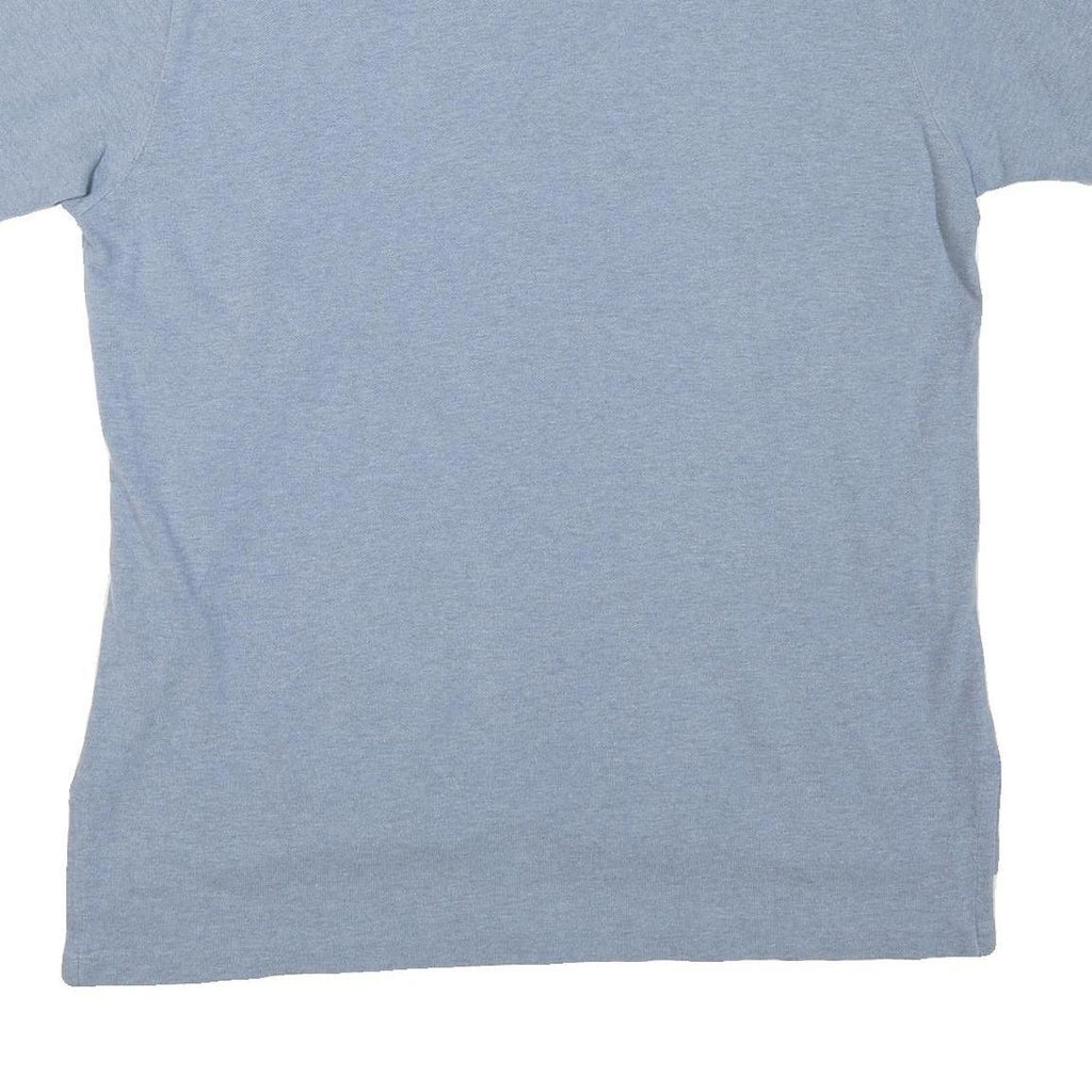 POLO RALPH LAUREN Mens Blue Short Sleeve Plain XL Cotton Blend Polo Shirt