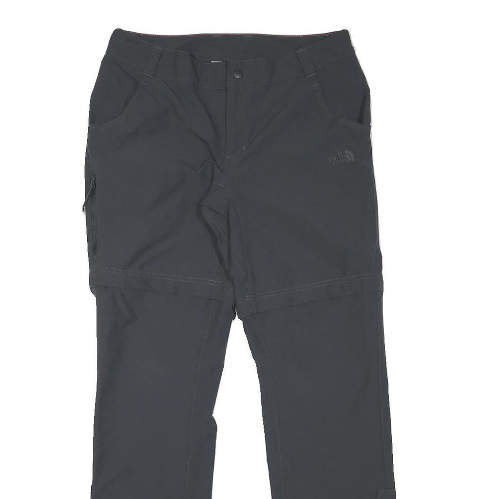 THE NORTH FACE Womens Black Polyester Blend Regular Zip Trousers W31 L31 Outdoor