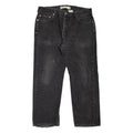 LEVI'S 505 Jeans Mens Grey Regular Straight Stone Wash W35 L29